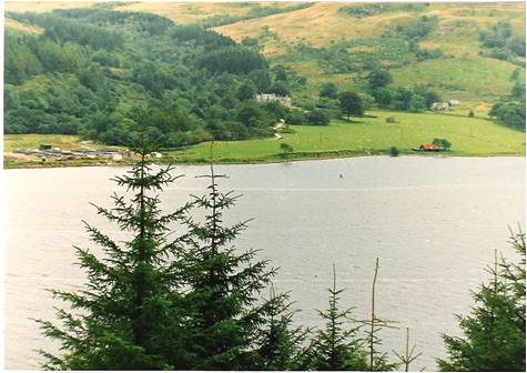 across-loch-striven-to-ardtarig Looking Eastwards across Loch Striven to Ardtarig, centre, with the salmon farm on the left.